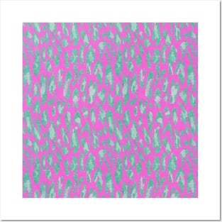 Animal skin leopard pink pop Posters and Art